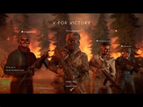 Battlefield V Firestorm Squad Win With Earl Tac Penny And Big Bigs