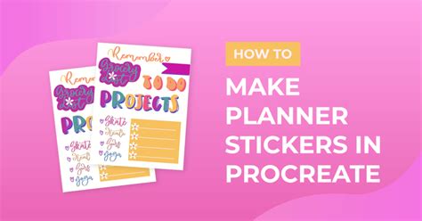 Make Digital Planner Stickers In Procreate Design Bundles