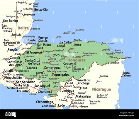 Outline Honduras Map Fotograf As E Im Genes De Alta Resoluci N Alamy