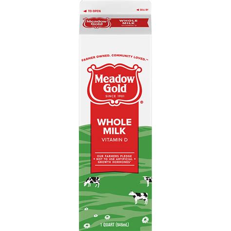 Whole Milk Paper Quart Meadow Gold® Dairy