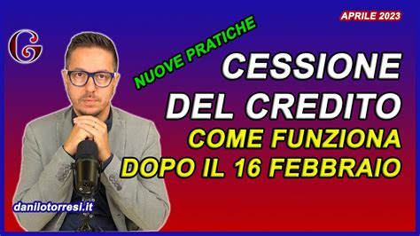 Superbonus E Cessione Del Credito 2023 Come Funziona Dopo Il 16 Febbraio Realtime Youtube Live