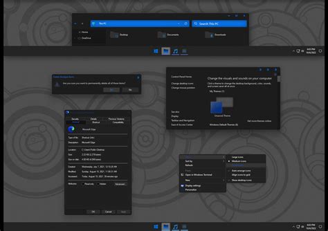 After Dark Blue v4 Theme for Windows 11 - SkinPack - Theme for Windows