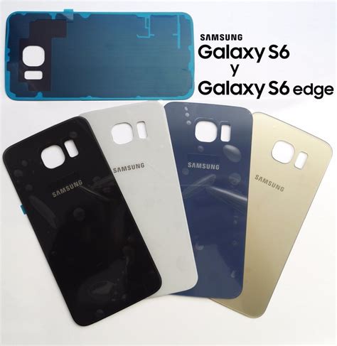 Tapa Trasera Samsung Galaxy S Y S Edge Con Adhesivo En