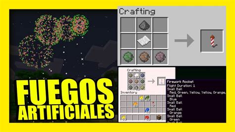 Aldea Minecraft Como Hacer Fuegos Artificiales De Colores En