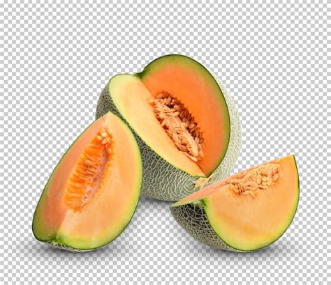 Premium Psd Cantaloupe Melon Isolated On White Background