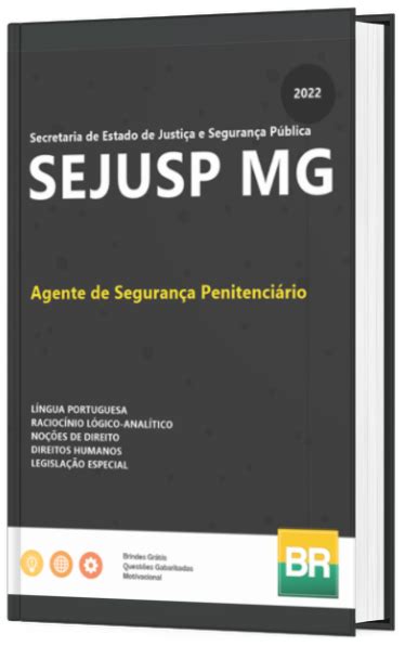 Apostila Sejusp MG Agente de Segurança Penitenciário 2022 Balcão de