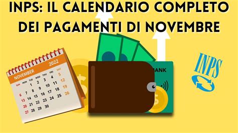 Pagamenti Inps Il Calendario Di Novembre Con Tutte Le Date Precise