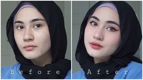 Tutorial Make Up Dan Hijab Simple Saubhaya Makeup