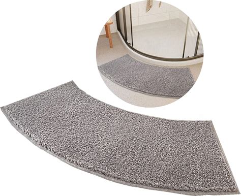 Tapis de Douche Incurvé Tapis de Douche Angle Antiderapant 40x100cm