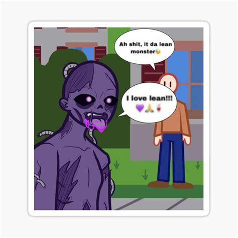 Michael Afton Lean Monster Sticker For Sale By Poutania Redbubble