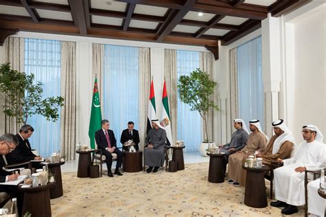 Uae Barq On Twitter Uae President Receives Speaker Of Turkmen Upper