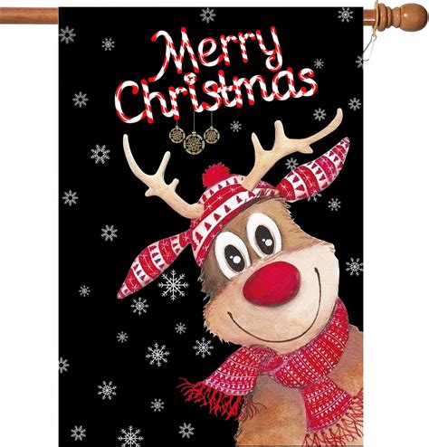 Amazon Pfrewn Christmas Santa Claus Snowman Garden Flag 28x40