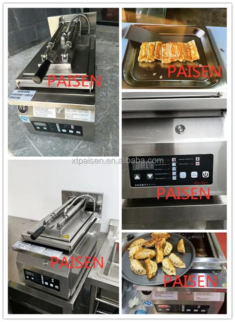 110v 220v Factory Price Tabletop Automatic Gyoza Frying Machine