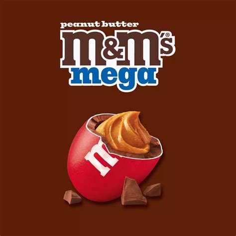 Mandms Mega Peanut Butter Chocolate Candy Sharing Size Shop Candy At