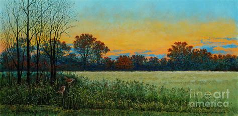 Prairie Sunset Painting by Michael Frank - Fine Art America