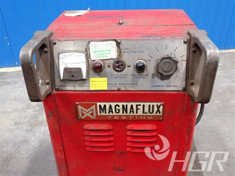 Used Magnaflux Magnetic Particle Inspection Unit Hgr Industrial