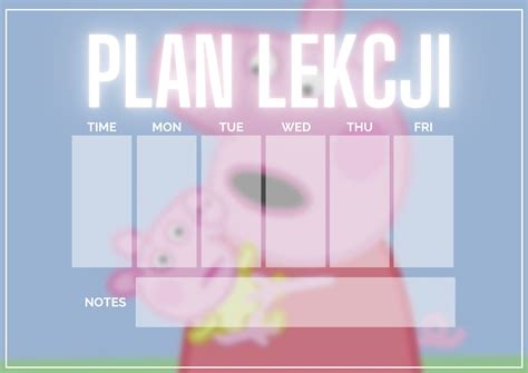 Peppa Pig Plan Lekcji Peppa Pig How To Plan Peppa