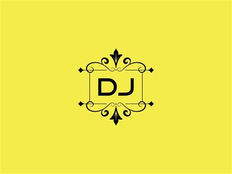 Colorful Dj Logo Icon, Minimalist Dj Luxury Letter Logo Stock 17136885 ...