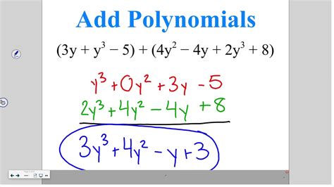 How To Subtract Polynomials Step By Step