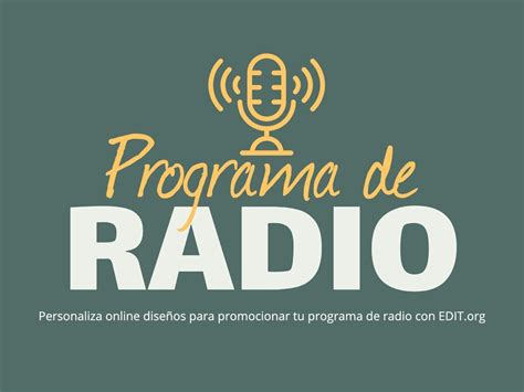 Diseña flyers para Programa de Radio con plantillas editables