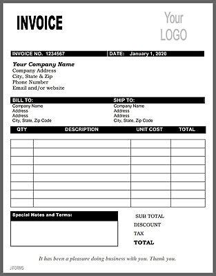 Wordpad invoice template - pigplm