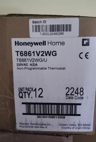 T6861v2wg Termostato Honeywell Envío gratis