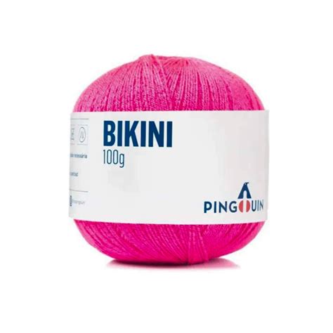 Fio Linha Bikini Pingouin 100g 8348 Rose Red