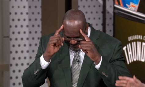 Nba On Tnt Shaq Flaunted His Hilarious Hairline On Set Again