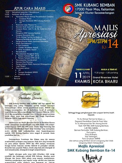 Buku Program Majlis Apresiasi 2019 Pdf Pdf