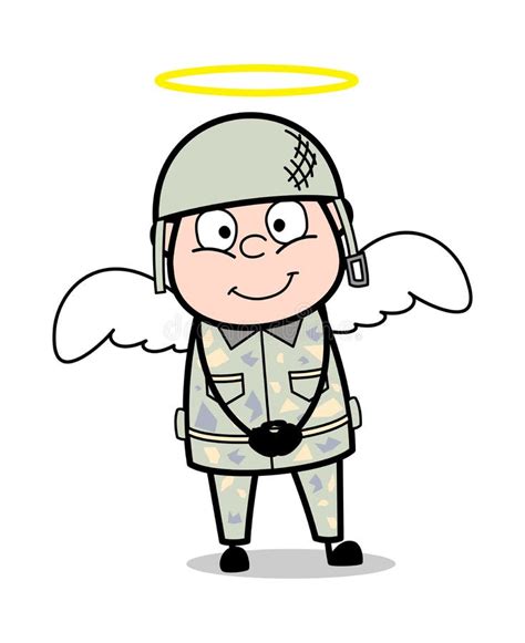 Angel Costume Soldado Lindo Vector Illustration De La Historieta Del