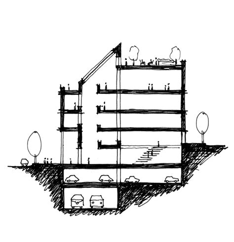 Section Drawing Architecture | Free download on ClipArtMag