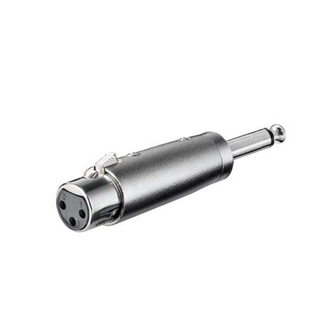 Ficha Adaptador Xlr P Femea Jack Macho Mono Produtos Musica