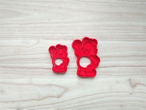 Cute Care Bear Cookie Cutters And Embossers Cake And Etsy