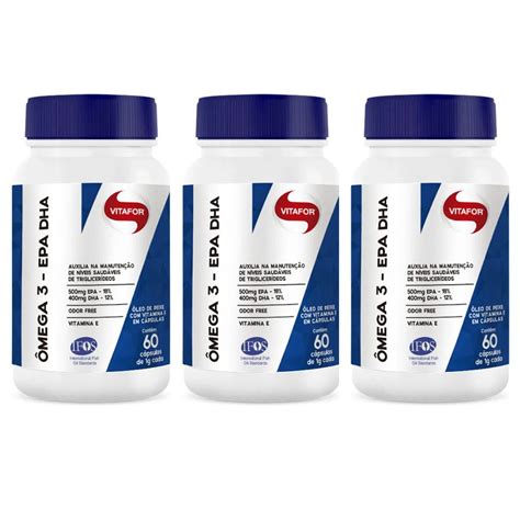 Kit Uni Mega Epa Dha Mg C Ps Vitafor Supremo Suplementos