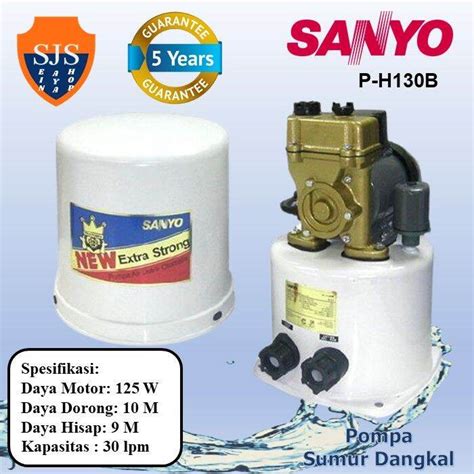 Sanyo Ph B Pompa Air Sumur Dangkal M Watt Otomatis Lazada