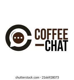 Coffee Chat Logo Design That Represent Stock Vector (Royalty Free ...