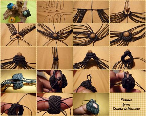 Best 11 Step by step macramé ring Macrame rings Micro macrame