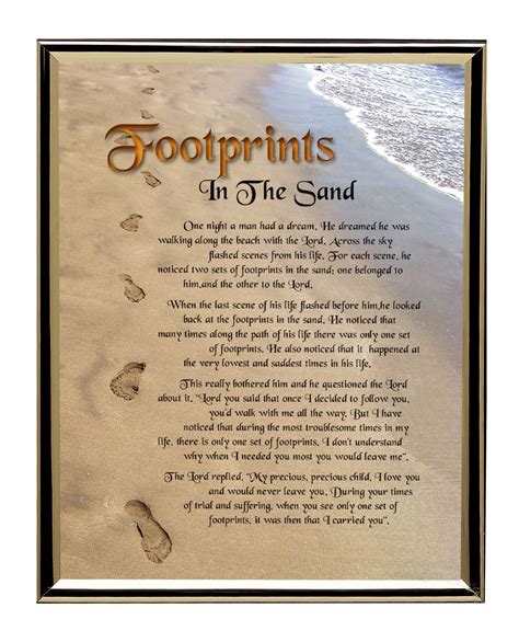 Footprints In The Sand Printable