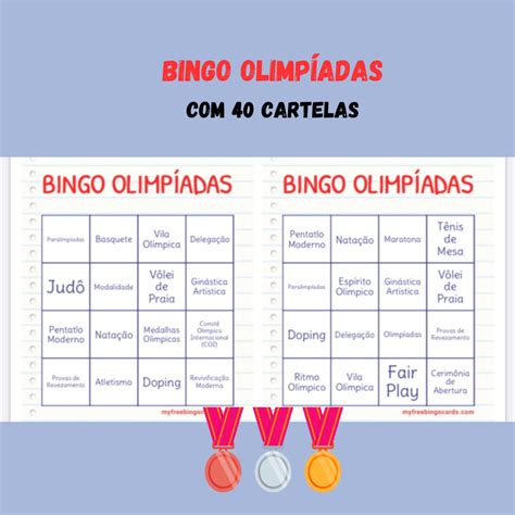 BINGO OLIMPÍADAS MD PEDAGÓGICO Hotmart