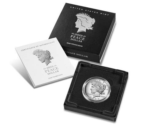 Peace Silver Dollar Proof Coin Ogp