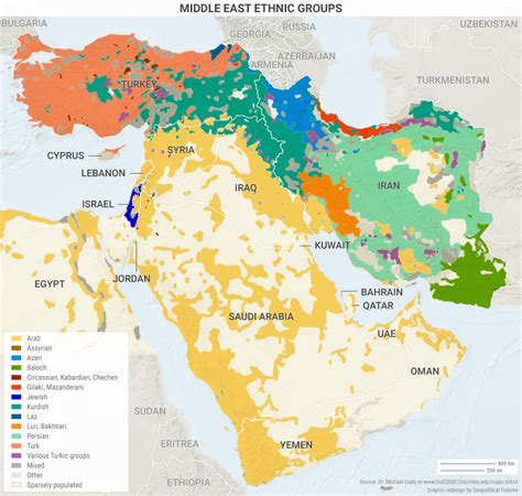 The Ethnic Groups Of The Middle East Maps On The Web