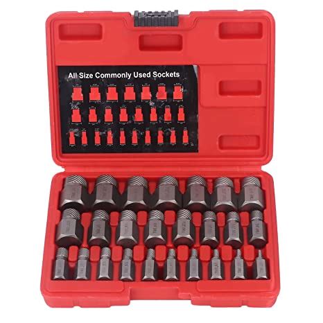 25PCS Kit D extracteur de Vis endommagé Extracteurs de Boulons