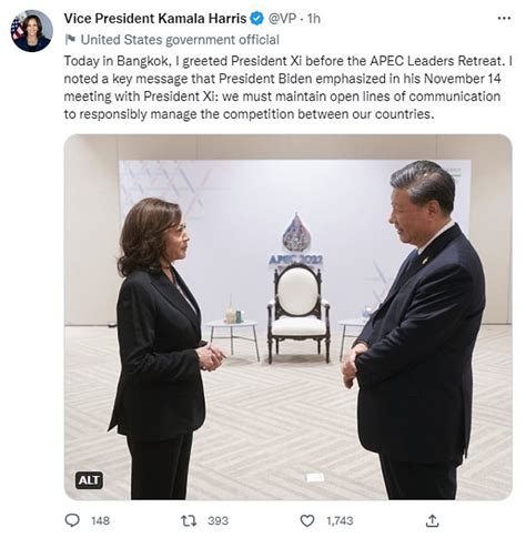 Kamala Harris Has Brief Meeting With Xi Jinping In Bangkok As