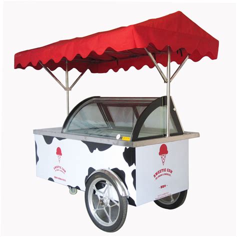 Beverage Cooler Commercial Freezer Outdoor Mobile Gelato Push Cart Buy Gelato Push Cart Mobile