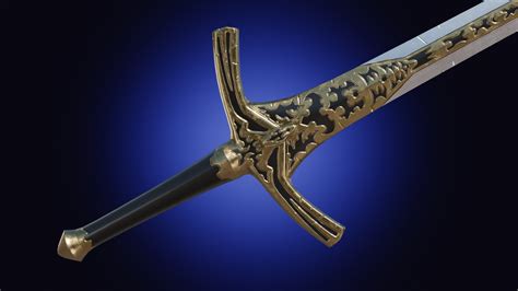 ArtStation - Weapon two handed fantasy longsword | Game Assets