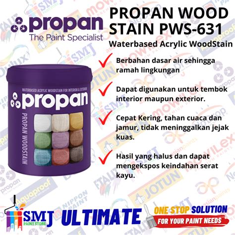 Jual Cat Kayu Politur Water Based Propan Wood Stain Pws Uk Liter