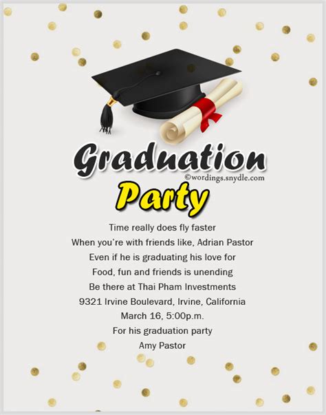 Graduation Party Invitation Wording Funny Letter Words Unleashed Exploring The Beauty Of