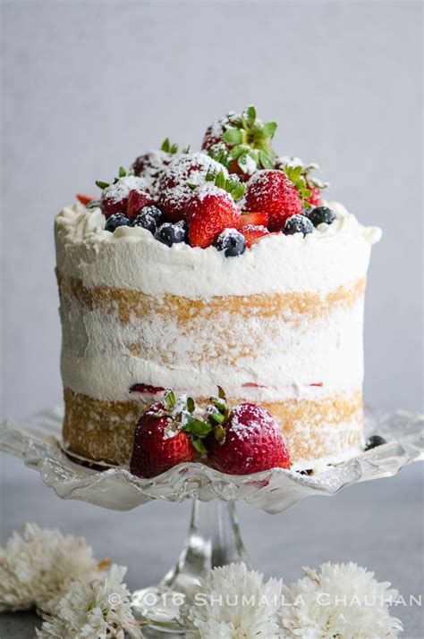 Classic Genoise With Summer Berries And Whipped Cream The Novice