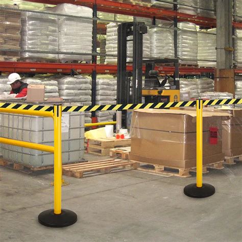 Retractable Safety Barrier ¦ Slimline Warehouse