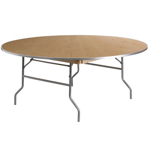 Portable Folding Table Bennett Round Folding Banquet Table 72 Inch